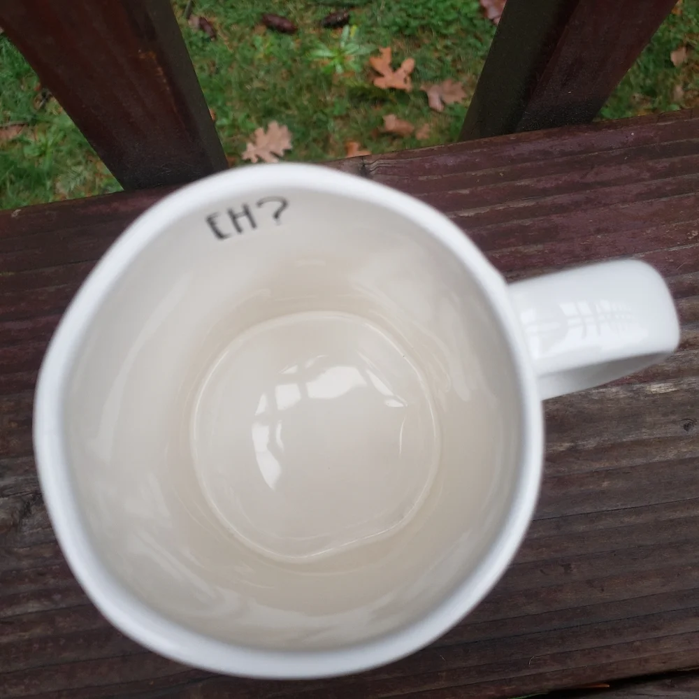 Rae Dunn Canadian Maple Leaf And EH? Coffee Mug